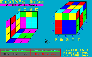 Solve the Rubik Cube atari screenshot